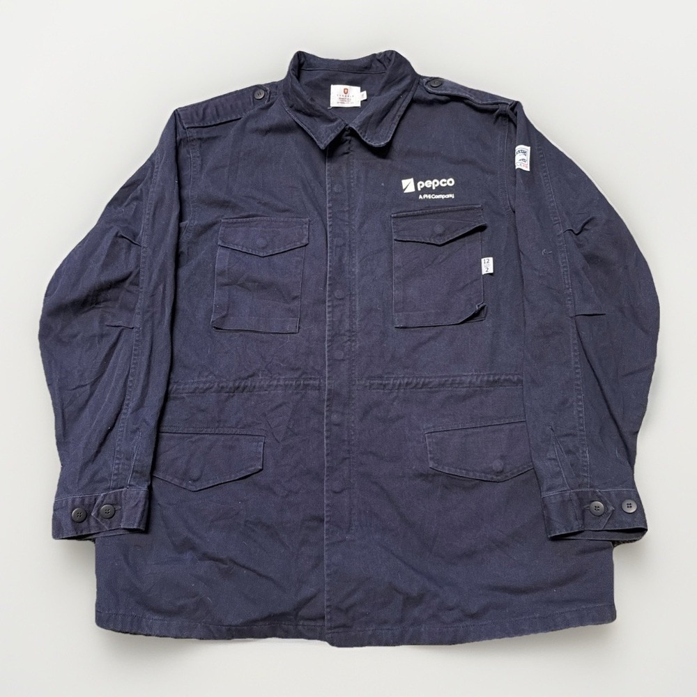 Tyndale Jacket Mens 2XL Blue‎ Flame Resistant FR Work Chore Barn USA